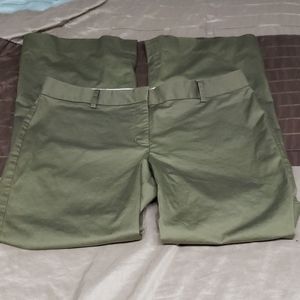 Express green slacks